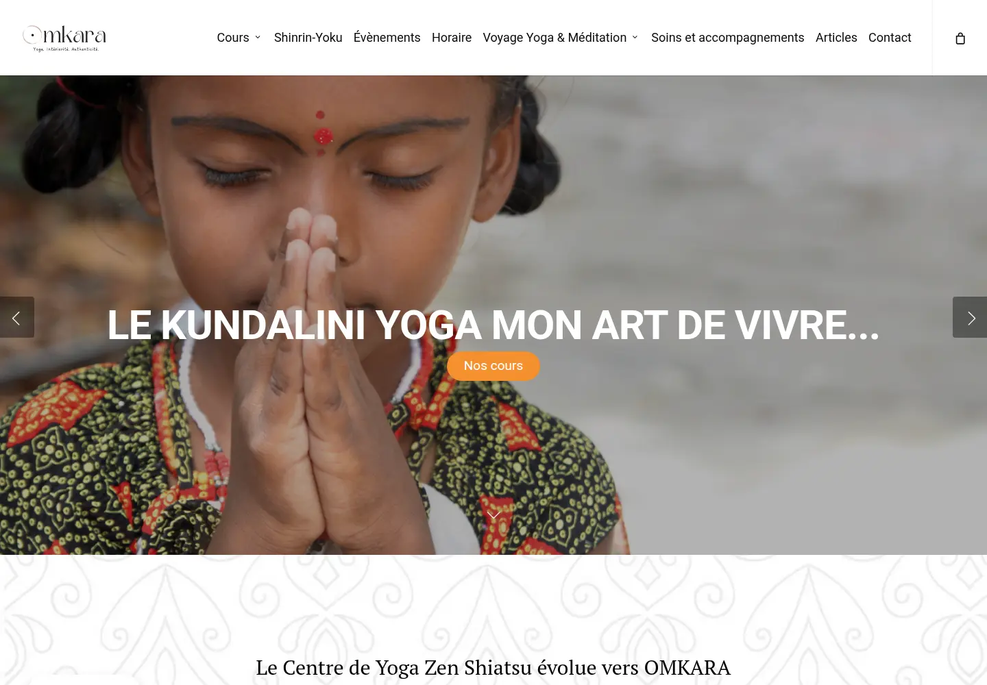 Site du Centre Yoga Zen Shiatsu avant Weberly